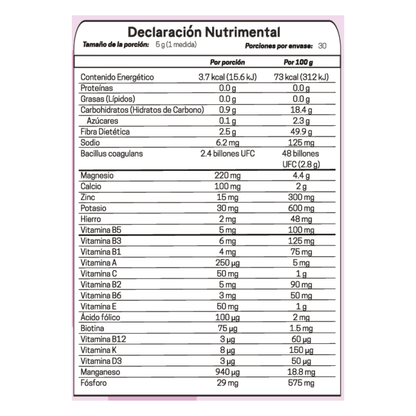 Tabla nutrimental
