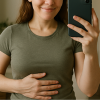 more realistic pov, like if she uploaded a picture for a product review