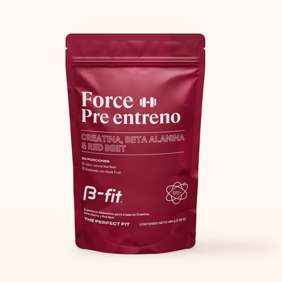 Force Pre Entreno con Creatina + Beta Alanina + Red Beet - 60 porciones