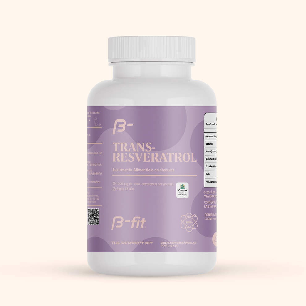 B-fit Trans-Resveratrol 1000mg 90 cápsulas