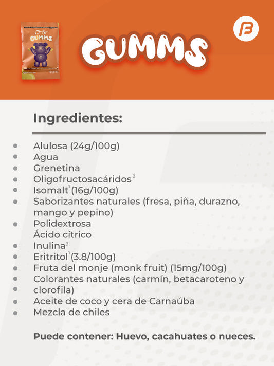 Pack de Keto Snacks Mix 10 gomitas (5 Enchiladas y 5 Frutales) - 400g