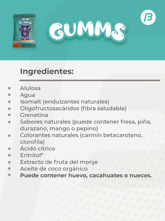 Pack De Keto Snacks 10 Gomitas Sin Azúcar Frutales - 400 g